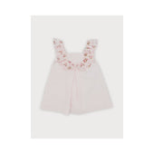 Sardon Baby Girl Pink Rose Print Detail Dress